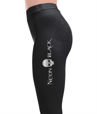 Neon Black Logo Ukiyo Leggings