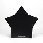 Black Synthetic Leather Pentacle Bag for Women