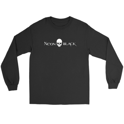Neon Black Logo Long-Sleeved T-Shirt