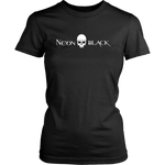 Neon Black Logo Women's T-Shirt Fitted