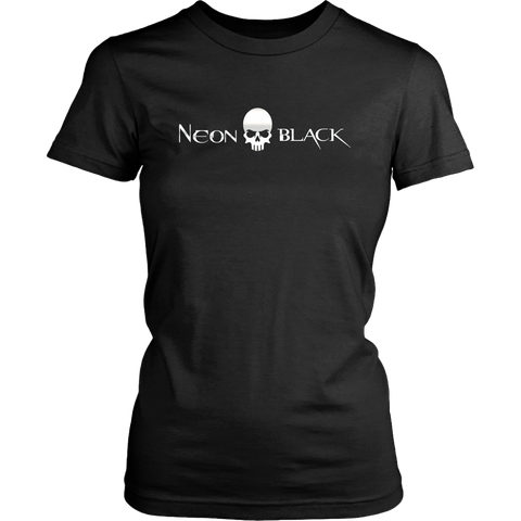 Neon Black Logo Women's T-Shirt Fitted