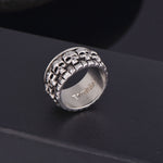 Skull ring biker heavy metal skulls