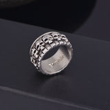 Skull ring biker heavy metal skulls