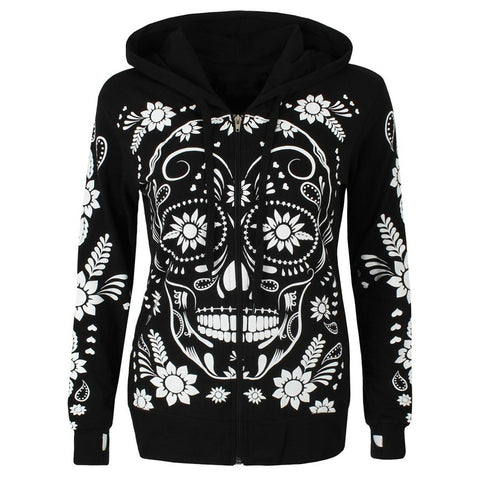 Women's Sugar Skull Hoodie