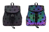 Luminous glow in the dark backpack hexagon