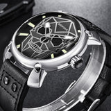 Crystal Skull Men's Watch Black