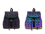 Luminous glow in the dark backpack small triangles