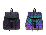 Luminous glow in the dark backpack small triangles