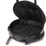 Women's Black Synthetic Leather Bag (Handheld or Over-the-Shoulder)